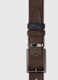 Dwustronny skórzany pasek męski