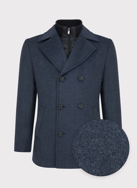 Płaszcz męski szary P22WF-7X-003-L-0