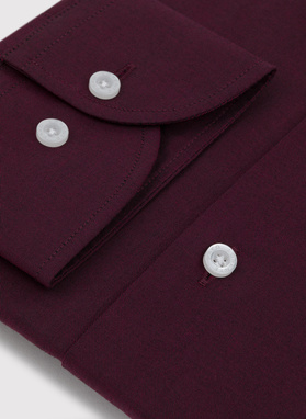 Bawełniana koszula męska w kolorze bordowym