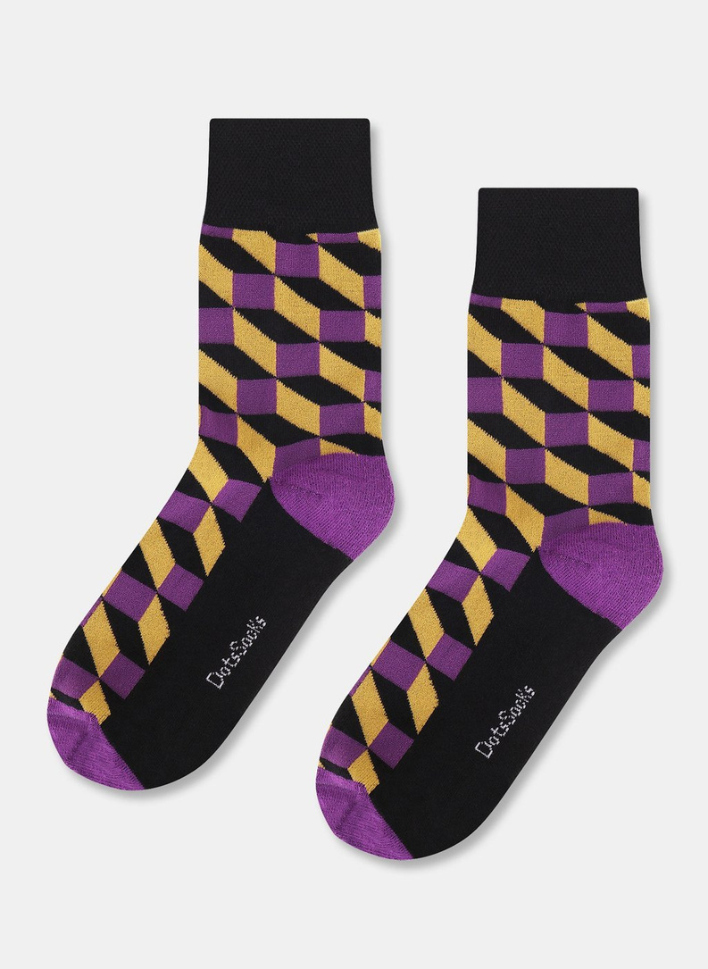 Skarpetki z trójwymiarowym wzorem DDTS9-SX-288-F