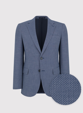 Niebieska marynarka męska z wiskozą