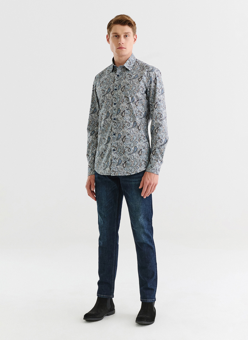 Koszula męska we wzór paisley