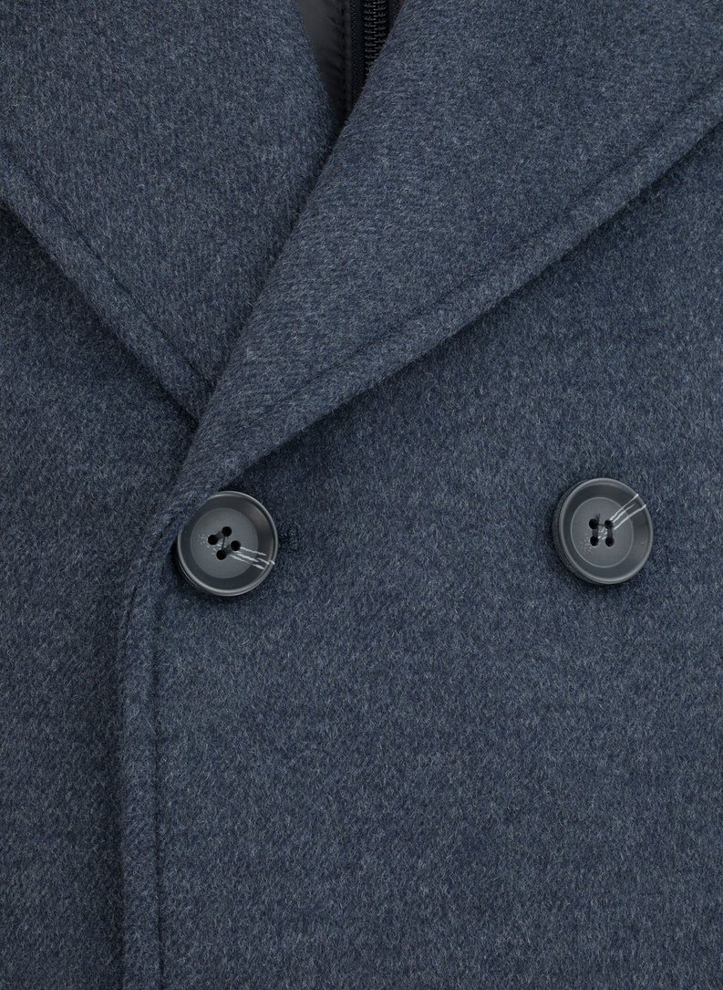 Płaszcz męski szary P22WF-7X-003-L-0