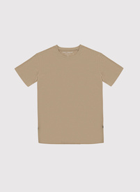 Beżowy bawełniany t-shirt męski