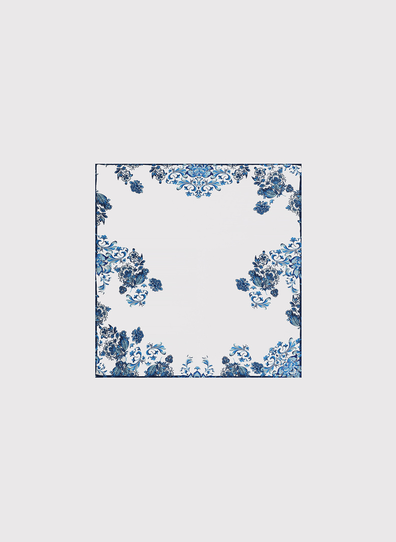 Biała poszetka męska folklor