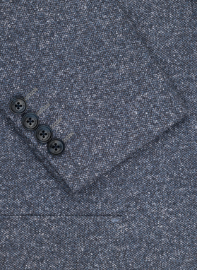 Melanżowa marynarka męska w kolorze granatowym