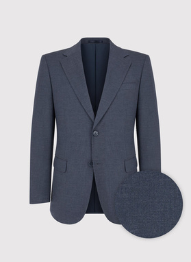 Granatowy garnitur męski