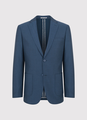 Granatowa marynarka męska bez podszewki