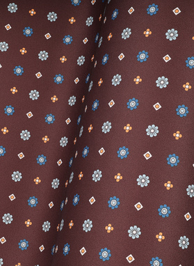 Brązowa poszetka męska paisley