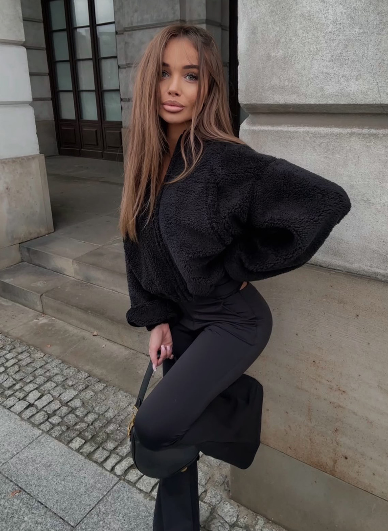 Bluza rozpinana MIŚ w kolorze czarnym