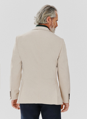 Casualowa marynarka męska w kolorze beżowym