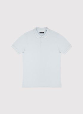 T-shirt polo w kolorze jasnoniebieskiem