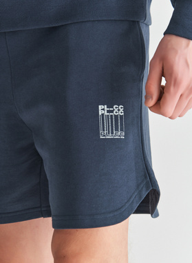 Granatowe szorty oversize C22SF-WS-002-G-0