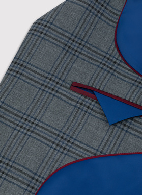 Szara marynarka casualowa w kratkę