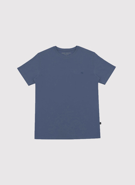 Bawełniany t-shirt męski w kolorze niebieskim