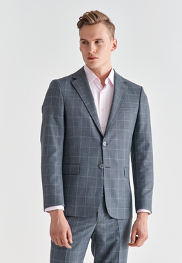 Szare spodnie garniturowe P21WF-6G-067-S