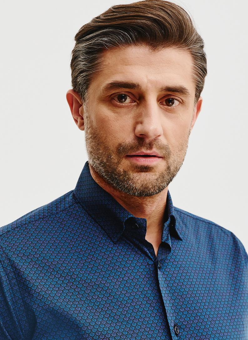 Koszula męska mikrowzór