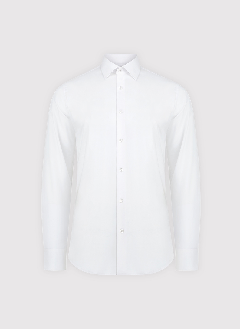 Biała koszula męska z bawełny