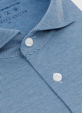 Bawełniana koszula męska w kolorze niebieskim