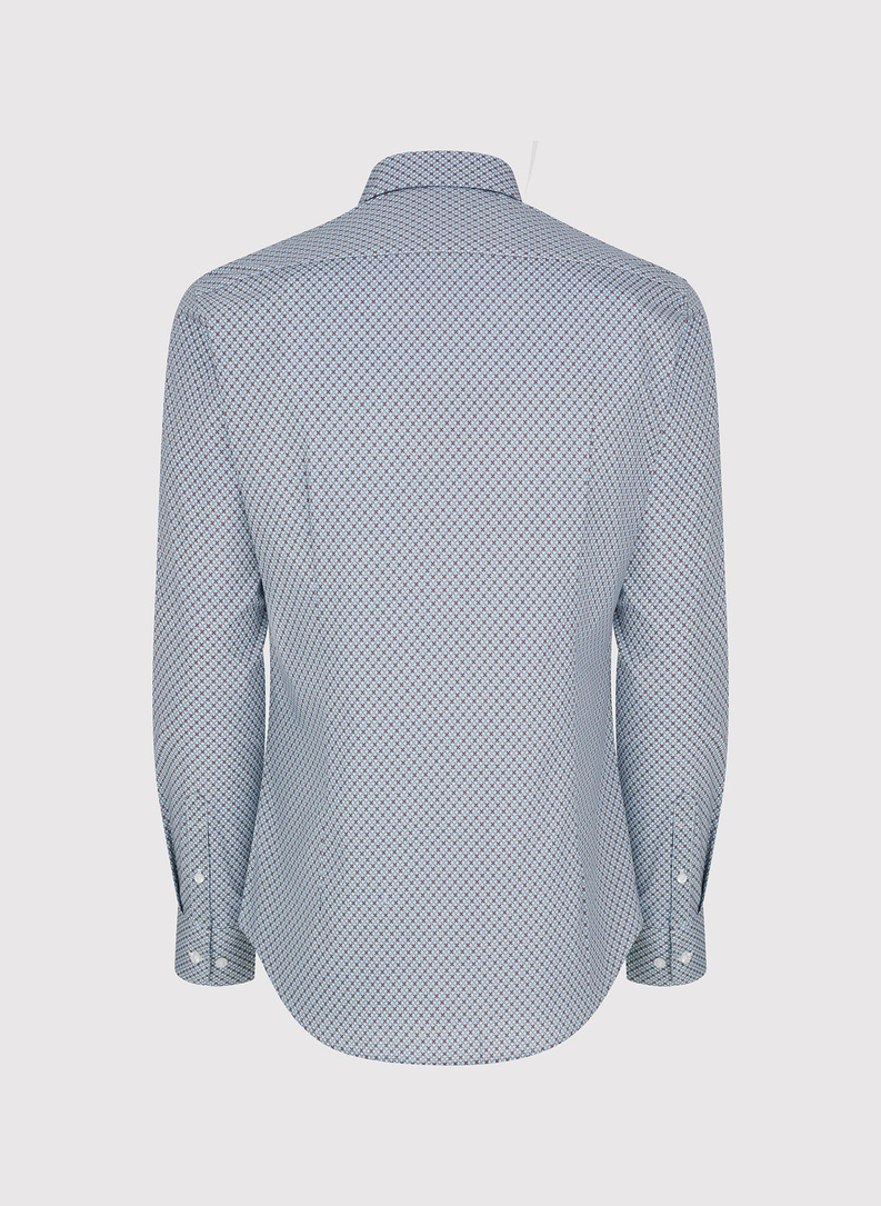 Koszula męska we wzór geometryczny