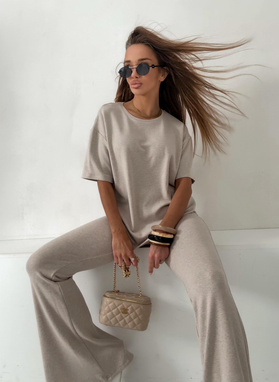 Komplet damski SARA ENO beżowy