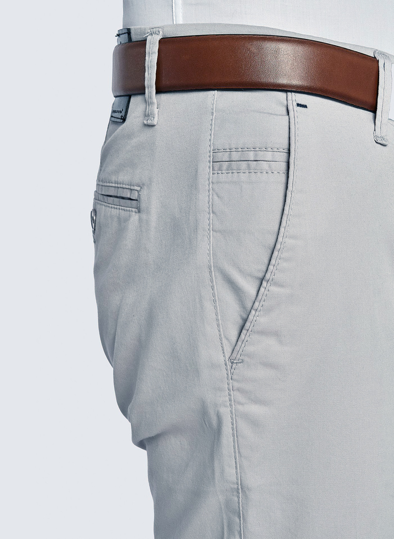 Męskie basicowe spodnie w kolorze szarym