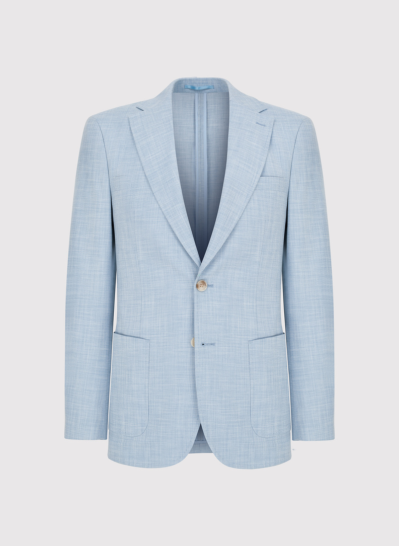 Casualowa marynarka męska w kolorze niebieskim