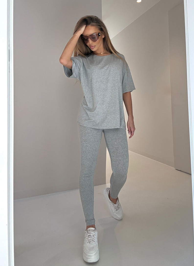 Komplet damski SARA DROP jasnoszary