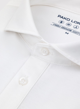 Biała koszula typu popover