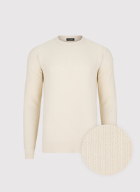 Beżowy sweter męski o-neck