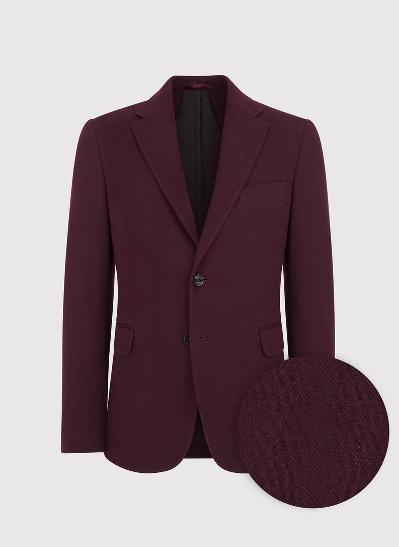 Dzianinowa marynarka w kolorze bordowym