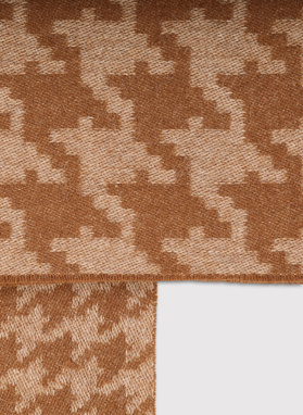 Wełniany szalik w pepitkę