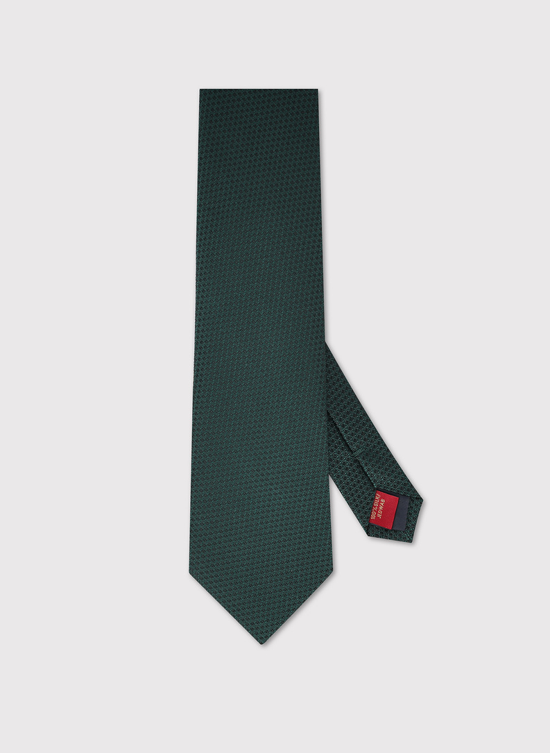 Jedwabny zielony krawat