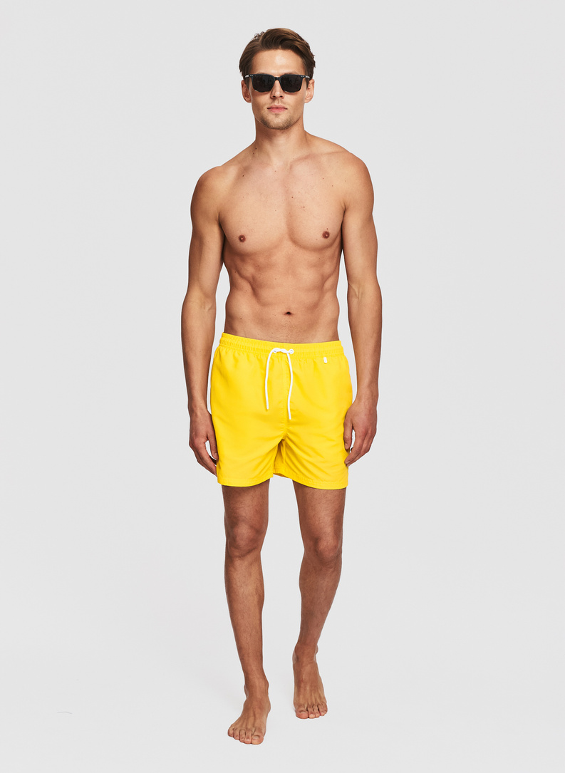 Żółte szorty kąpielowe męskie