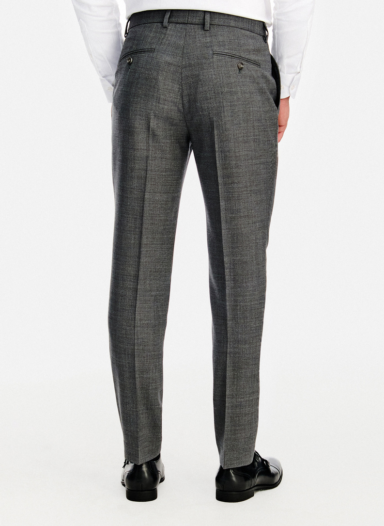 Wełniane spodnie garniturowe