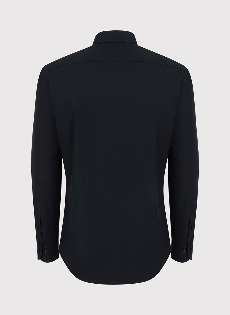 Bawełniana czarna koszula męska