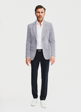 Granatowa marynarka melanż