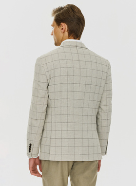 Casualowa marynarka męska w kratę