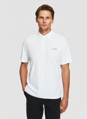 Biały t-shirt polo