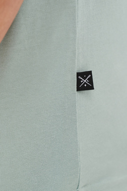 Bawełniany zielony t-shirt