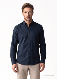 Granatowa koszula męska