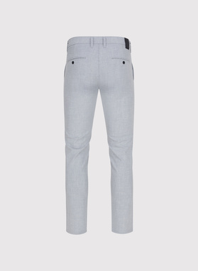 Gładkie jasnoszare spodnie