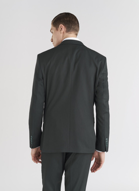 Elegancki zielony garnitur męski