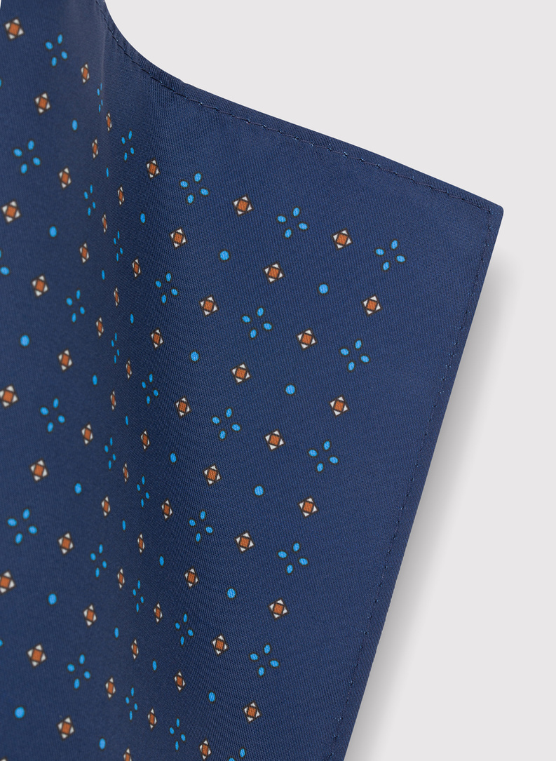 Męska poszetka w kolorze granatowym