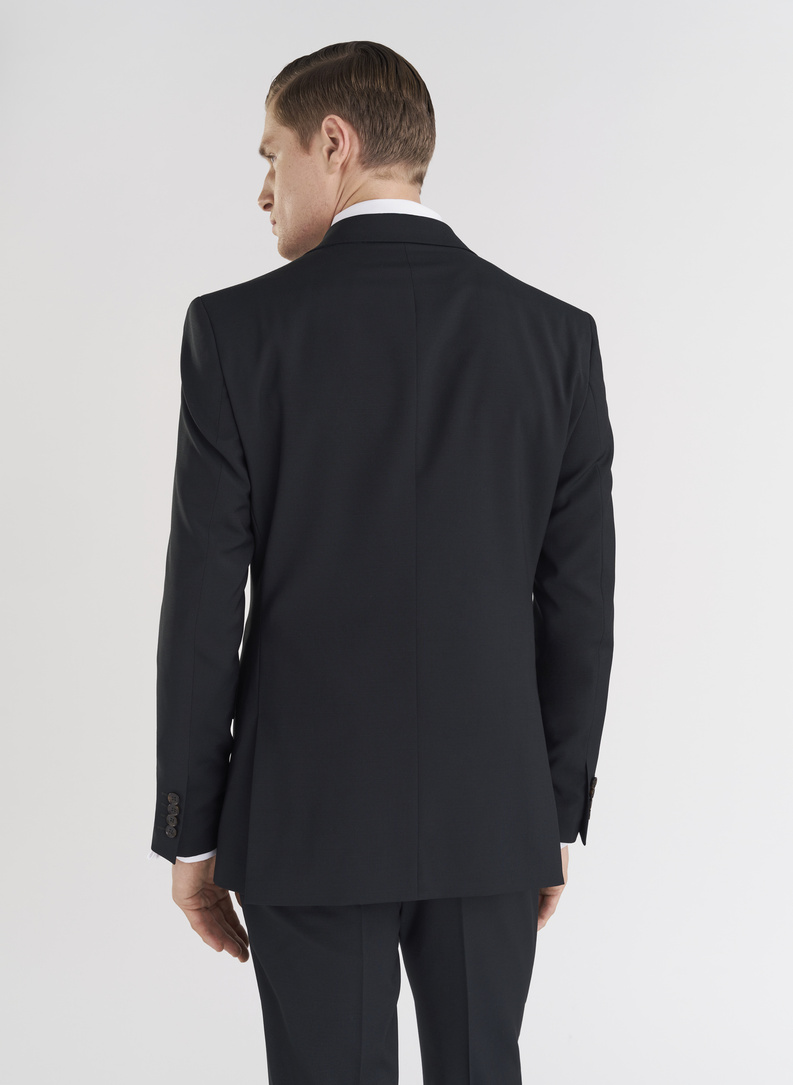 Wełniany zielony garnitur męski 