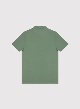 Męski t-shirt polo w kolorze zielonym