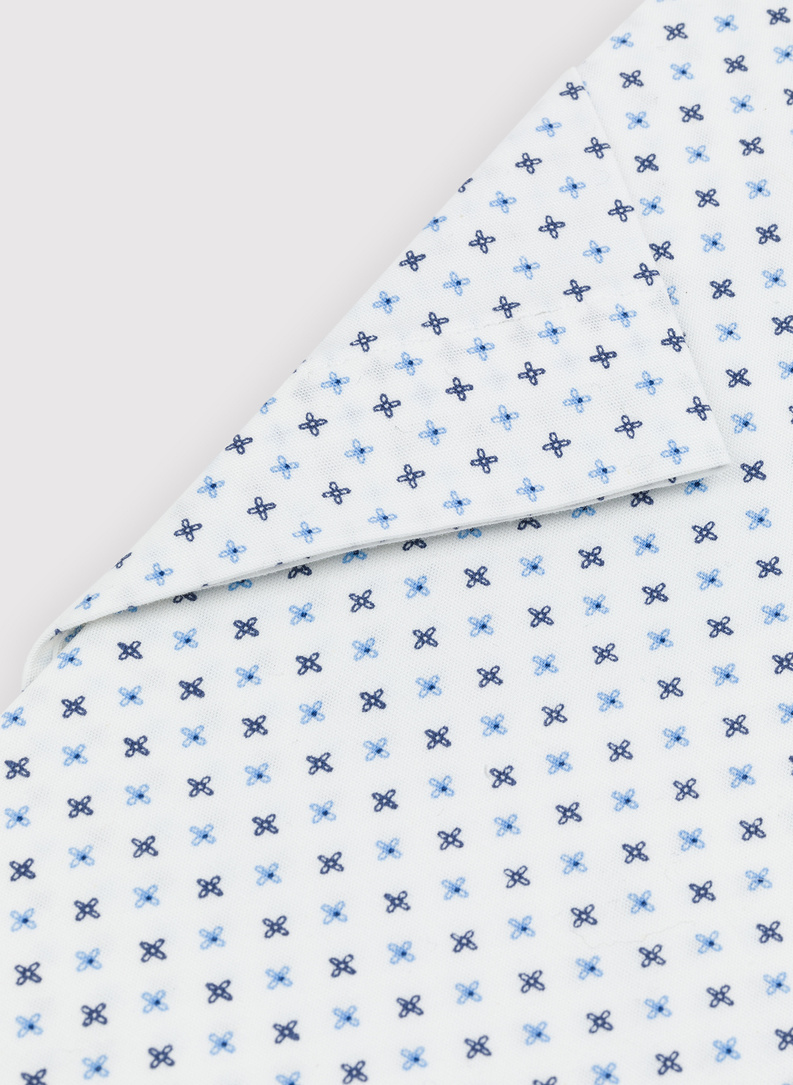 Biała koszula męska z krótkim rękawem