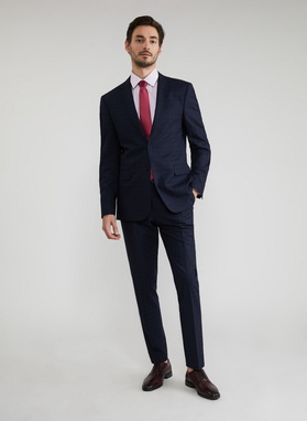 Granatowa marynarka garniturowa P22SF-3G-013-G-S