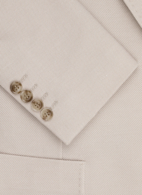 Beżowa marynarka z dzianiny