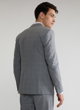 Szara marynarka garniturowa P22SF-3G-009-S-S